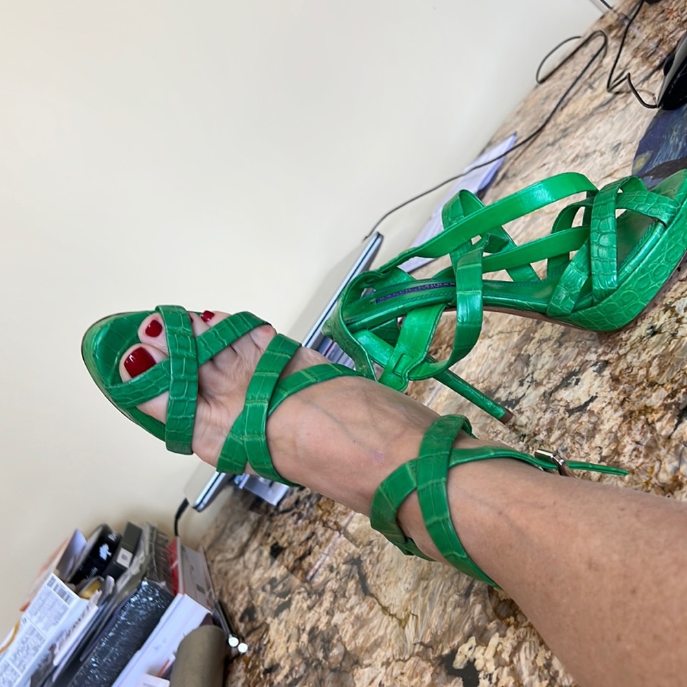 Ralph Lauren purple Label collection Shoes Collection alligator 🐊.Green 91/2 G18 - Picture 4 of 7